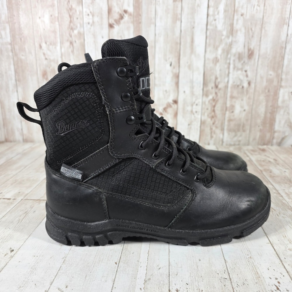 Danner Lookout Side-Zip 8 Black Tactical Boots 23824 Mens 8 D Waterproof DCS